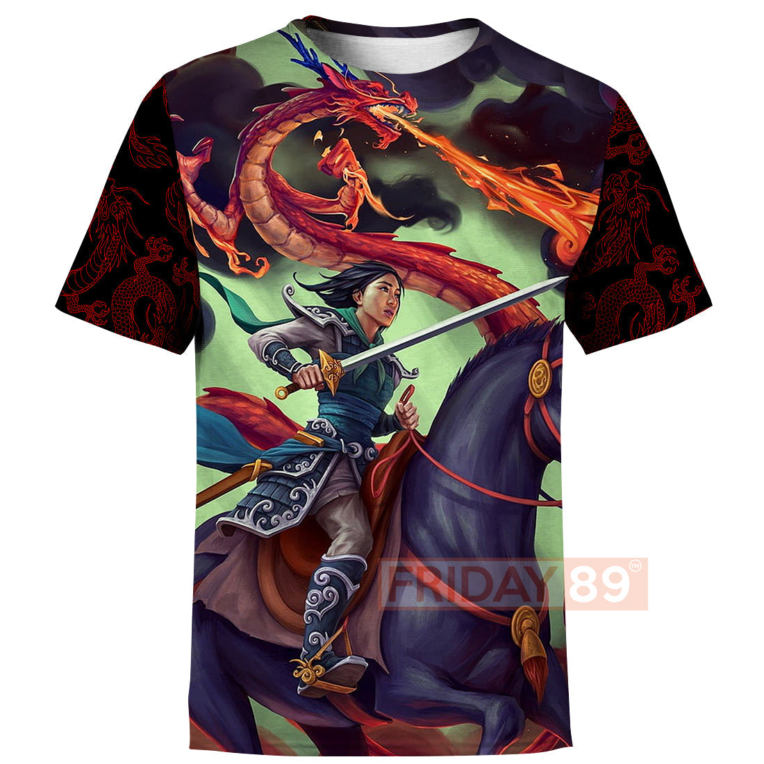 Unifinz DN T-shirt Princess Mulan Warrior Art 3D Print T-shirt Awesome DN Mulan Hoodie Sweater Tank 2025