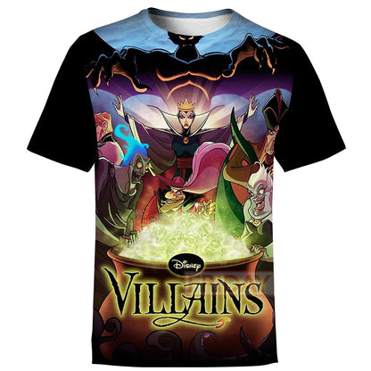 Unifinz DN T-shirt Villains Cartoon Art Evil Queen Maleficent Ursula T-shirt Cool DN Villains Hoodie Sweater Tank 2025