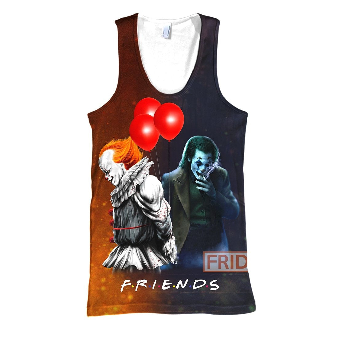 Unifinz Joker IT Hoodie Joker And Pennywise Friends T-shirt Cool Joker IT Hoodie Sweater Tank 2024