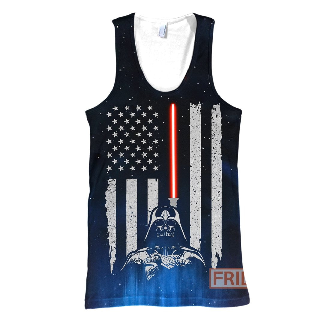 Unifinz SW T-shirt SW D.Vader Lightsaber American Flag 3D Print T-shirt Cool SW Hoodie Sweater Tank 2024