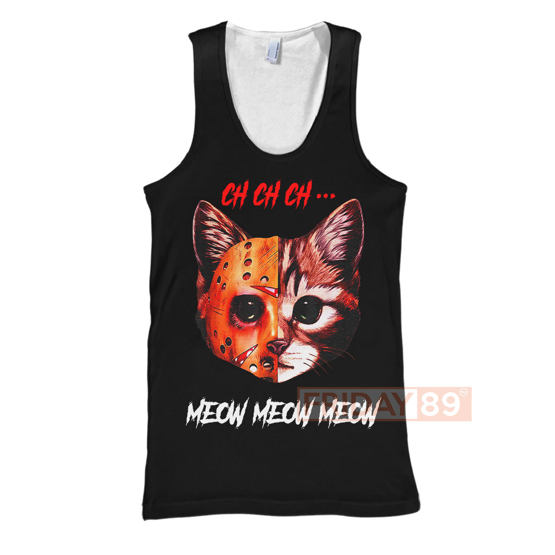 Unifinz Horror Cat T-shirt Horror Cat Ch Ch Ch Meow Meow Meow T-shirt Cool Horror Cat Hoodie Sweater Tank 2026
