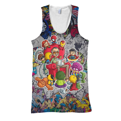 Unifinz Stan Lee MV Hoodie Stan Lee Heros Art 3D Print T-shirt Awesome Stan Lee MV Shirt Sweater Tank 2026