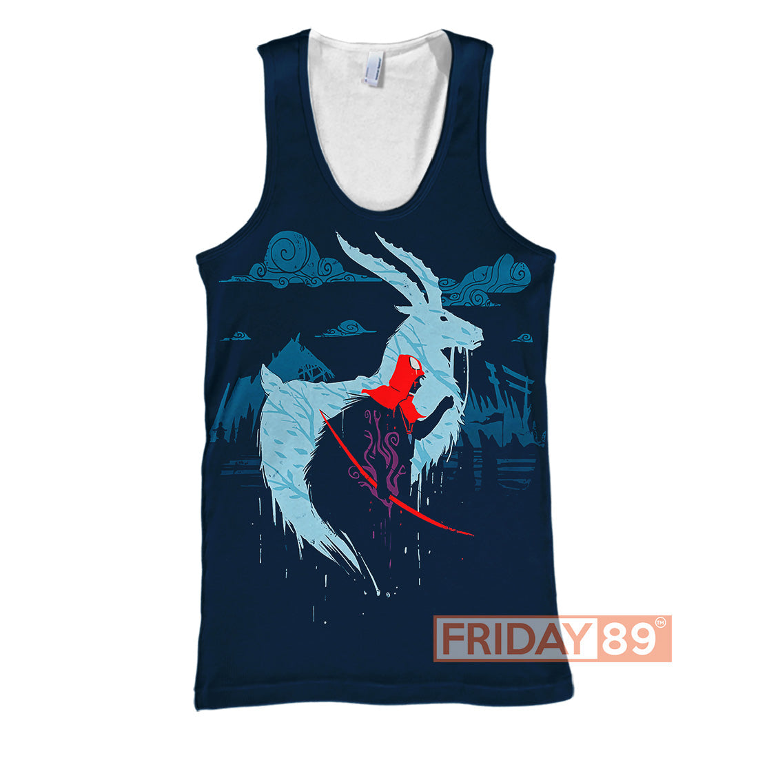 Unifinz GB Hoodie GB Couple Princess Mononoke Ashitaka Art 3D T-shirt Awesome High Quality GB Shirt Sweater Tank 2024