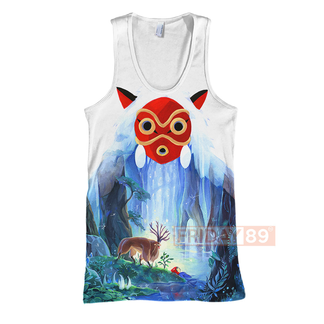 Unifinz GB Mononoke Hoodie GB Princess Mononoke Forest Spirit 3D T-shirt Awesome GB Shirt Sweater Tank 2024