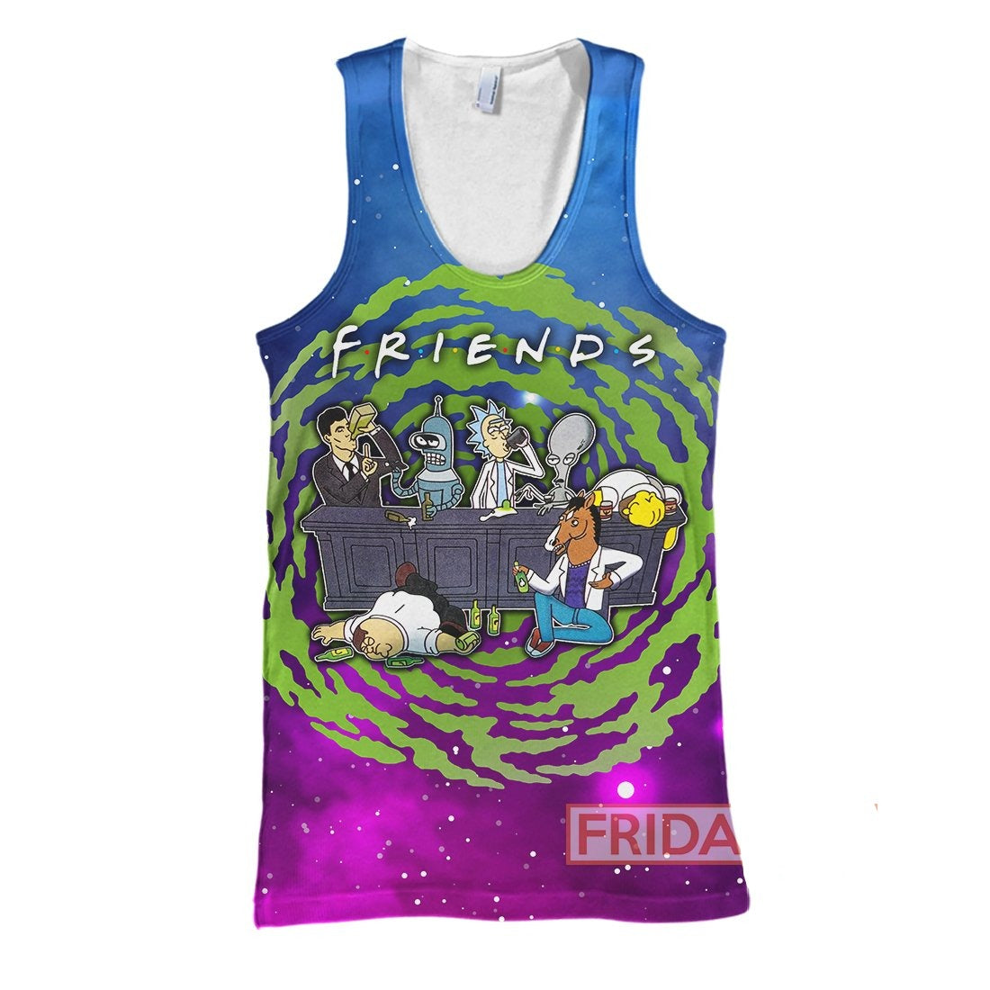 Unifinz Rick And Morty Hoodie R&M Friends 3D Print T-shirt Rick And Morty Shirt Sweater Tank 2024