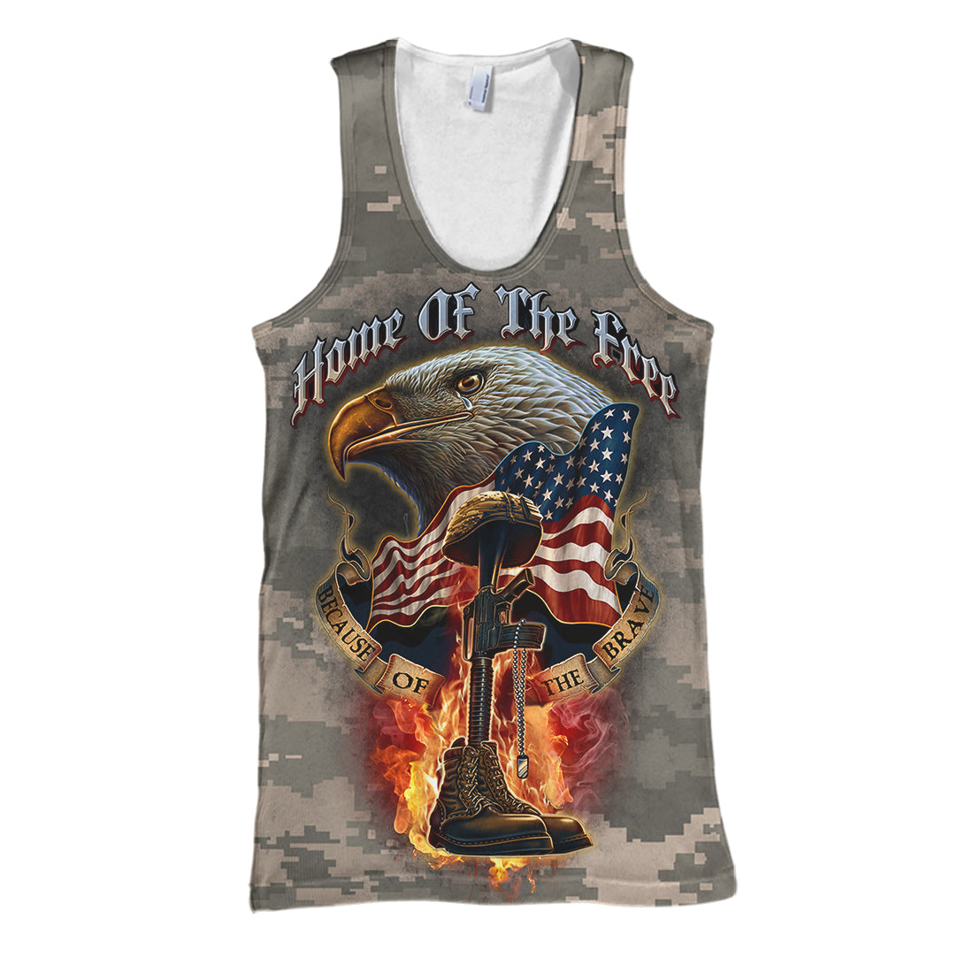 Unifinz Veteran Hoodie Home of the free - Veteran 3D Print T-shirt High Quality Veteran Shirt Sweater Tank 2026