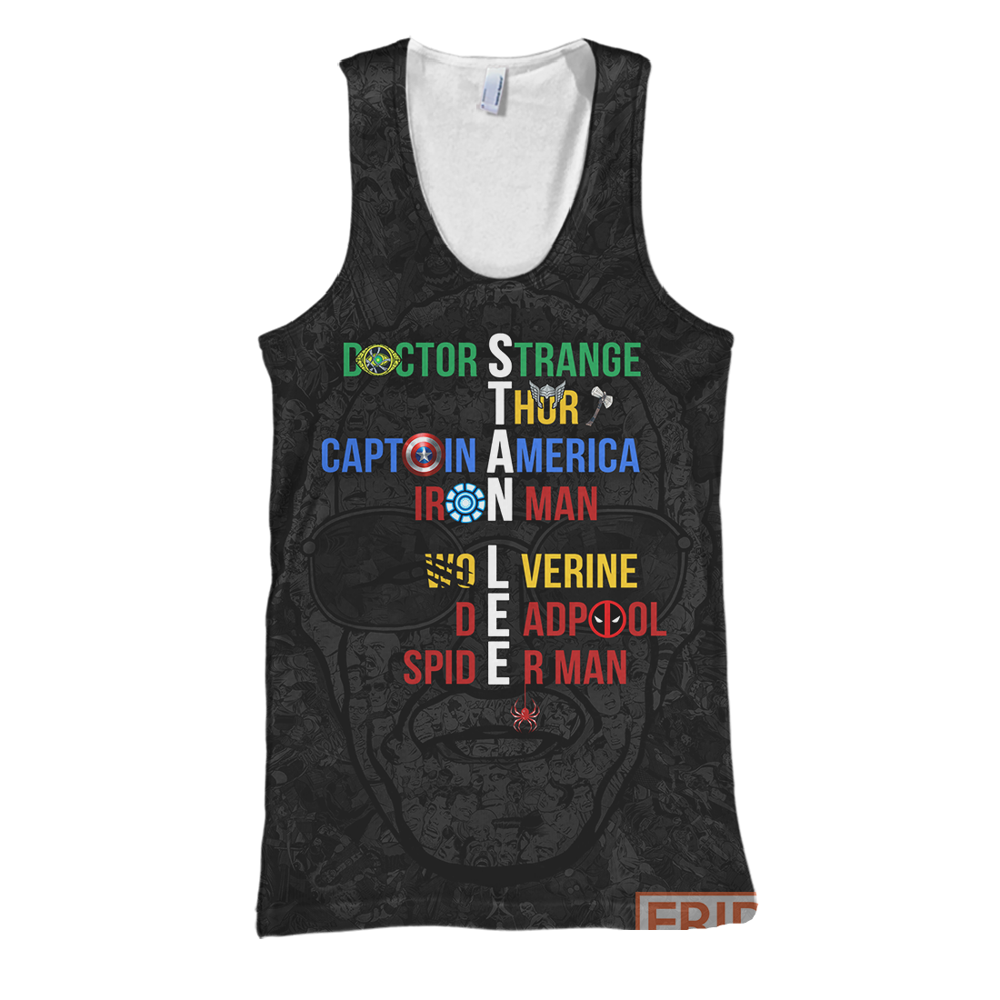 Unifinz Stan Lee Hoodie SL Super Heroes Name T-shirt MV Stan Lee Shirt Sweater Tank 2026