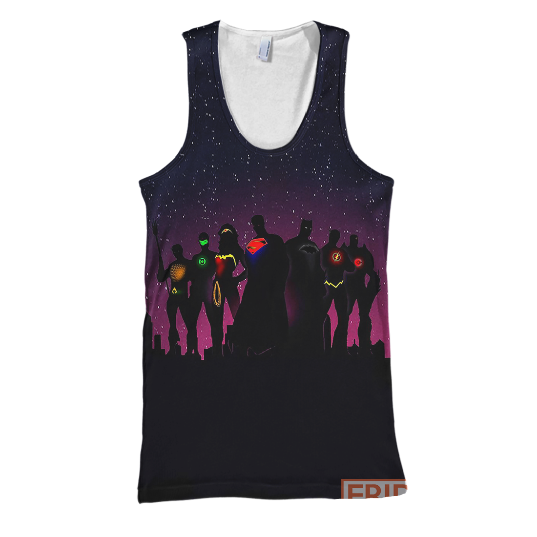 DC Hoodie Heroes JL Galaxy T-shirt Amazing DC Shirt