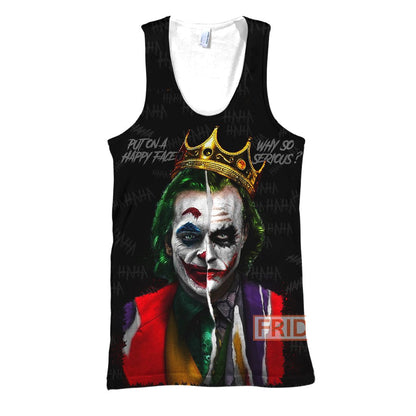 Unifinz DC Joker Hoodie Notorious Joker T Shirt Why so serious shirt Joker Hoodie Black T-shirt DC Joker Shirt Sweater Tank 2024