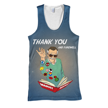 Unifinz Stan Lee MV Hoodie Stan Lee Shirts Thank You & Farewell Stan Lee T-shirt Stan Lee MV Shirt Sweater Tank 2026