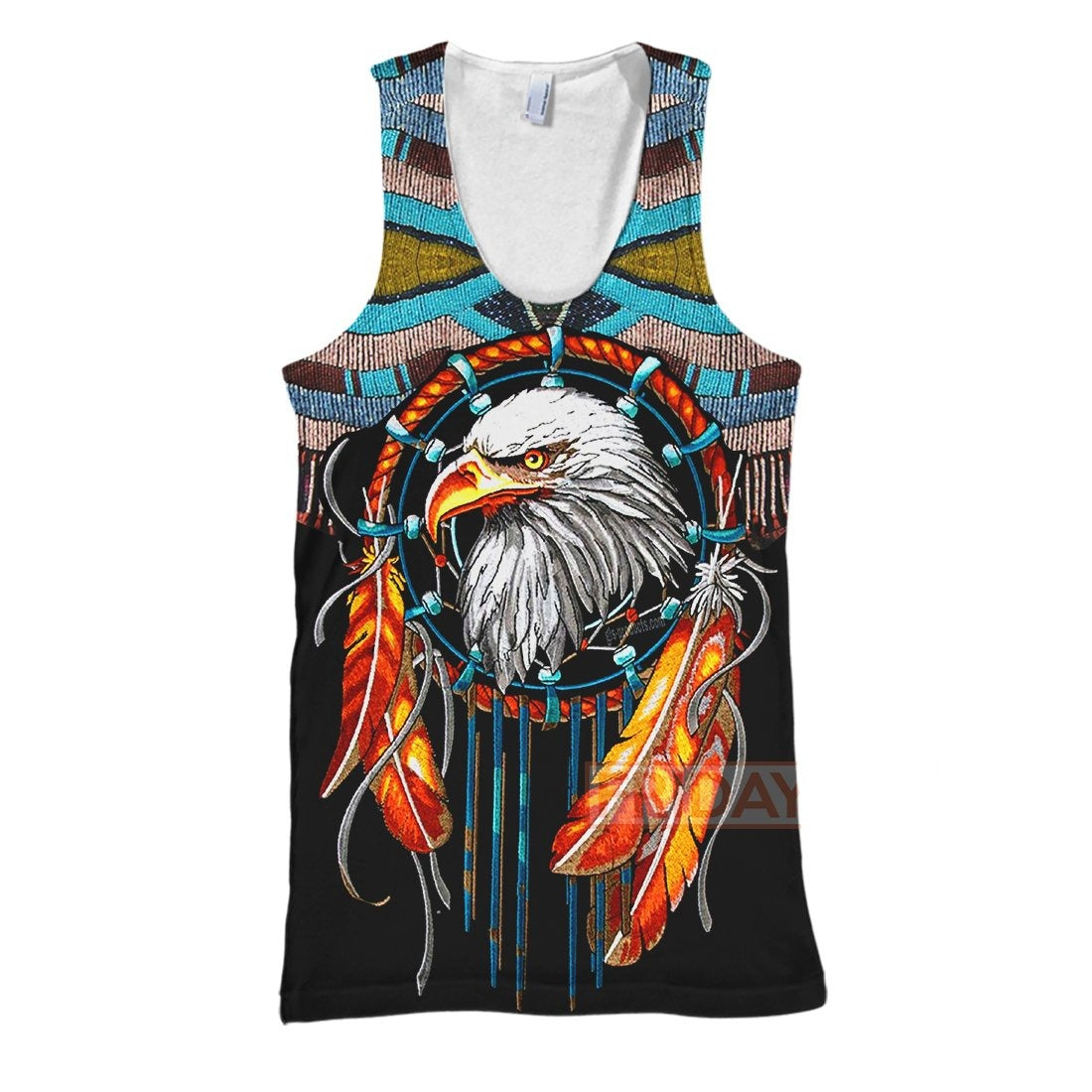 Unifinz Native America T-shirt Native Dreamcatcher Eagle T-shirt Cool Native America Hoodie Sweater Tank 2024