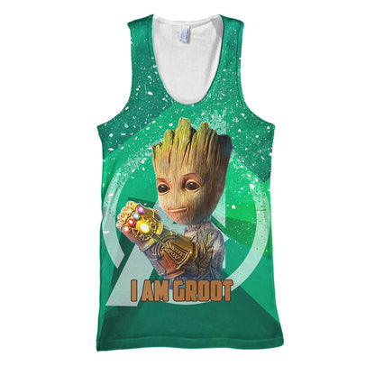 Unifinz MV Hoodie I Am Groot 3D Print T-shirt Awesome MV Shirt Sweater Tank 2026