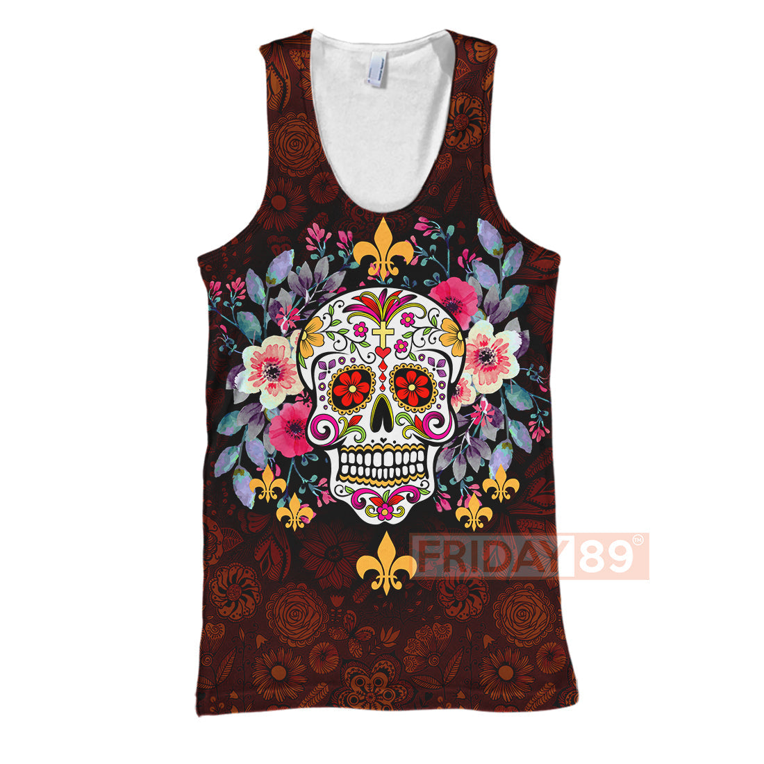 Unifinz Skull T-shirt 3D Print Sugar Skull Calavera Day Of The Dead T-shirt Skull Hoodie Sweater Tank 2024