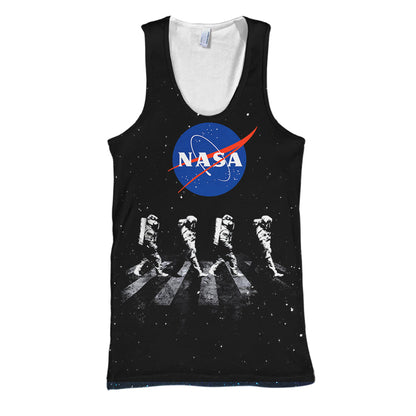 Unifinz NASA T-shirt Apollo 11 Walking Astronauts T-shirt Amazing NASA Hoodie Sweater Tank 2025