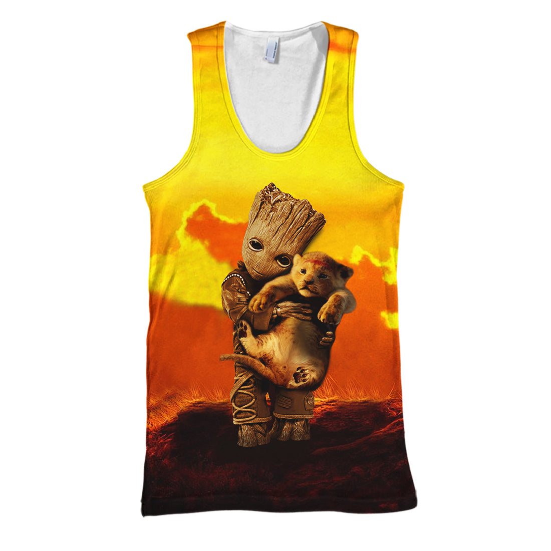 Unifinz DN LK T-shirt 3D Print Groot Hug Lion T-shirt Awesome DN LK Hoodie Sweater Tank 2025