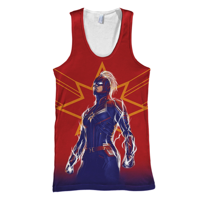 Unifinz MV T-shirt Captain Marvel 3D Print T-shirt MV Hoodie Sweater Tank 2026