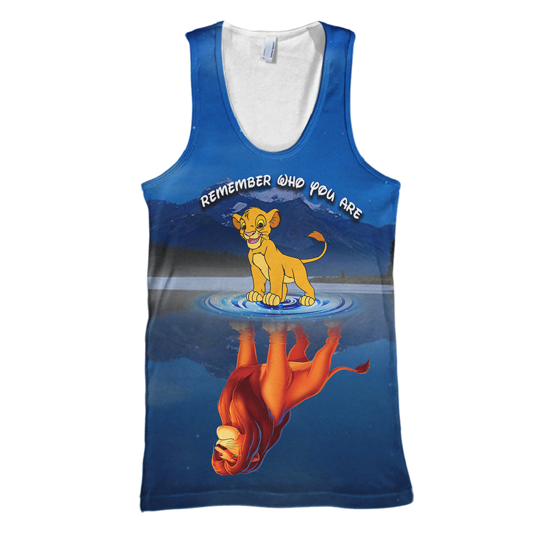 Unifinz DN LK T-shirt Remember Who You Are Simba Blue T-shirt Awesome DN LK Hoodie Sweater Tank 2025