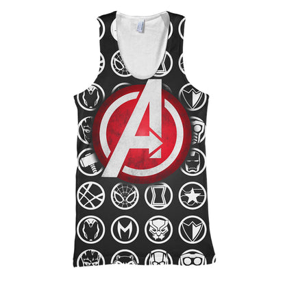 Unifinz MV Avengers Hoodie The A Logo 3D Print T-shirt Awesome MV Shirt Sweater Tank 2026