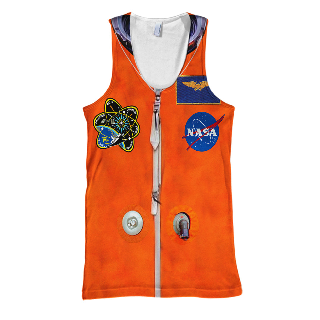 Unifinz NASA Hoodie Astronaut Space Suit Cosplay Costume Orange T-shirt High Quality NASA Shirt Sweater Tank 2026