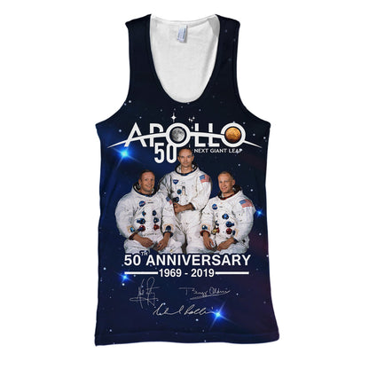Unifinz NASA T-shirt 50th Anniversary Apollo 11 T-shirt Awesome NASA Hoodie Sweater Tank 2026