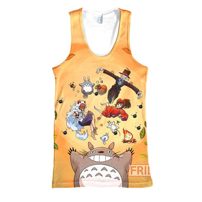 Unifinz GB Totoro Hoodie GB Characters Totoro Chihiro Mononoke T-shirt Amazing GB Shirt Sweater Tank 2024