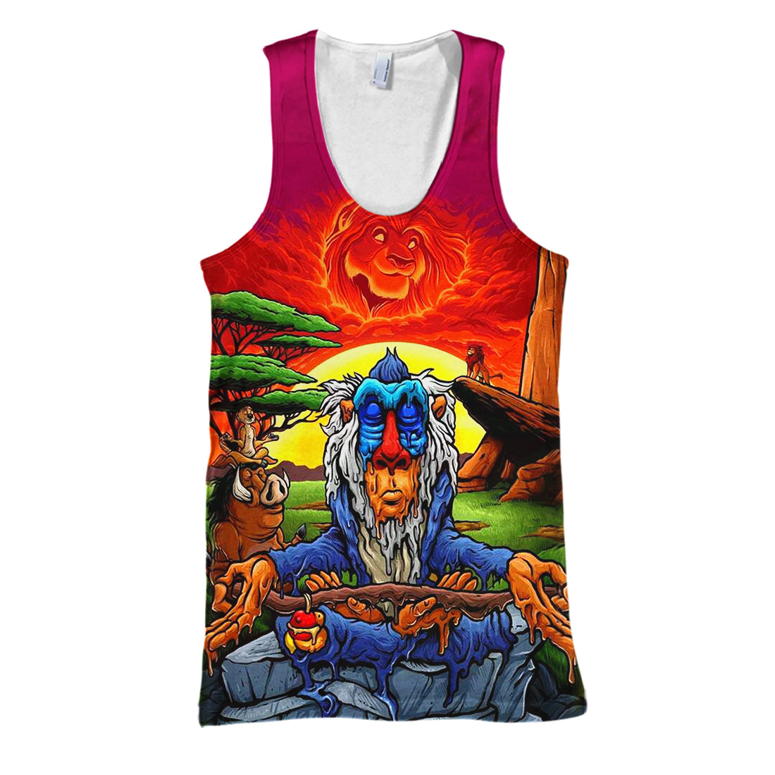 Unifinz DN LK T-shirt Mediating Rafiki 3D Print T-shirt Awesome DN LK Hoodie Sweater Tank 2022