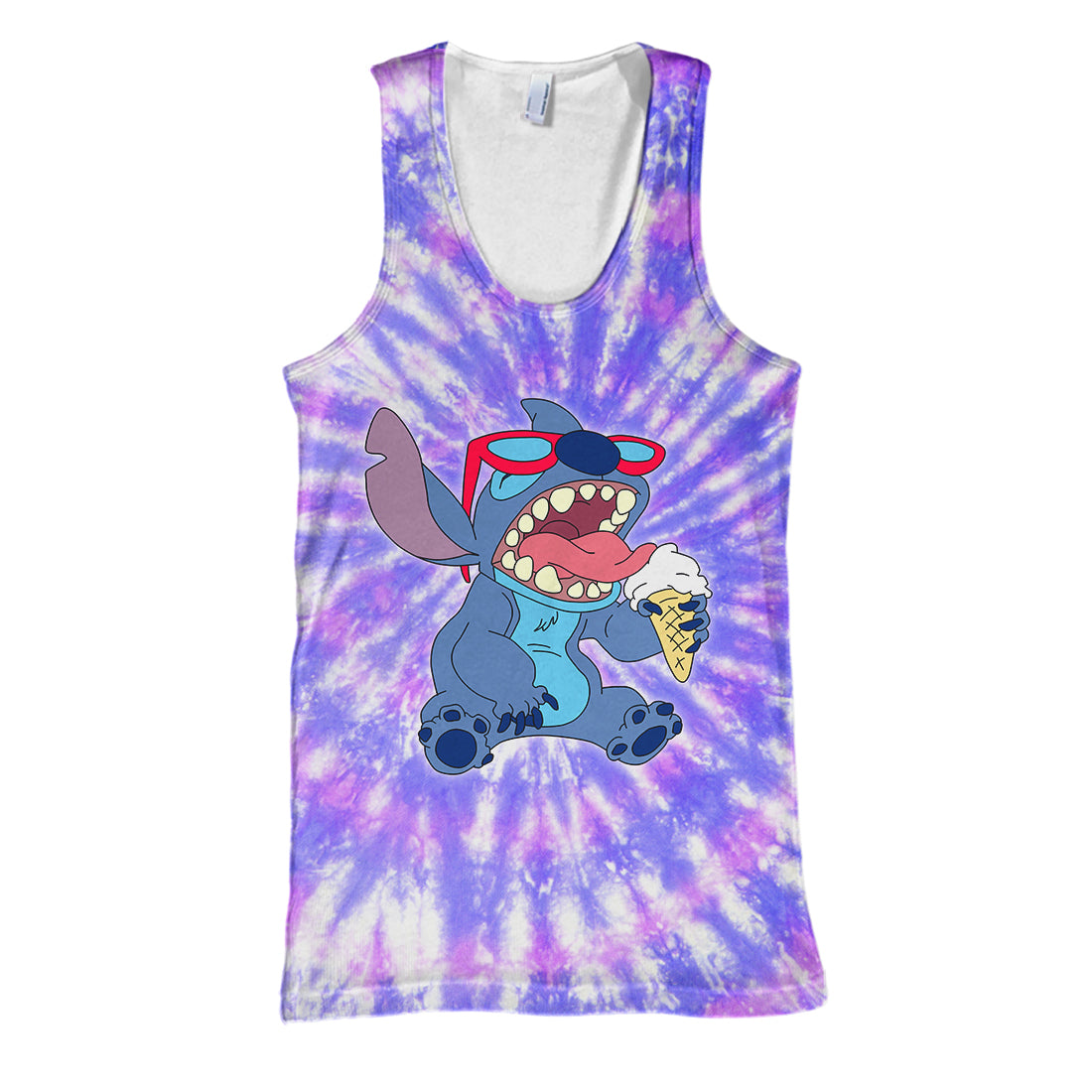 Unifinz DN Stitch T-shirt 3D Print Stitch Tie Dye T-shirt Amazing DN Stitch Hoodie Sweater Tank 2022