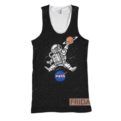 Unifinz NASA T-shirt Astronaut Basketball League Slam Dunk NASA Black T-shirt NASA Hoodie Sweater Tank 2026