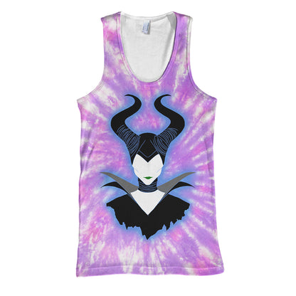 Unifinz DN Maleficent T-shirt 3D Print Maleficent Tie Dye T-shirt DN Maleficent Hoodie Sweater Tank 2024