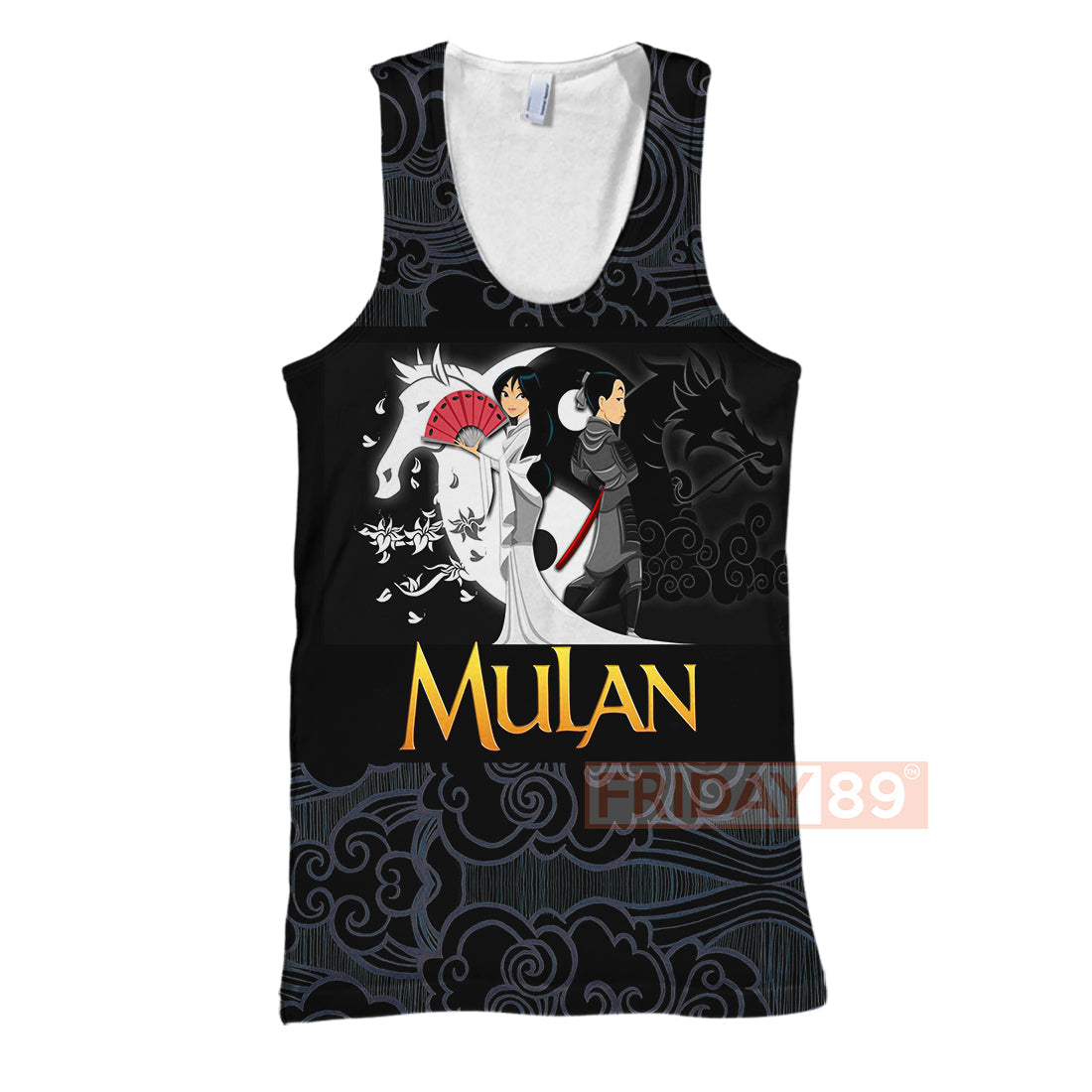 Unifinz Mulan DN T-shirt Princess Mulan Beauty Art Motif Pattern 3D T-shirt Amazing DN Mulan Hoodie Sweater Tank 2024
