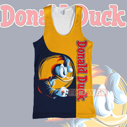 Unifinz DN T-shirt Donald Duck 3D Print T-shirt Awesome High Quality DN Donald Hoodie Sweater Tank 2024