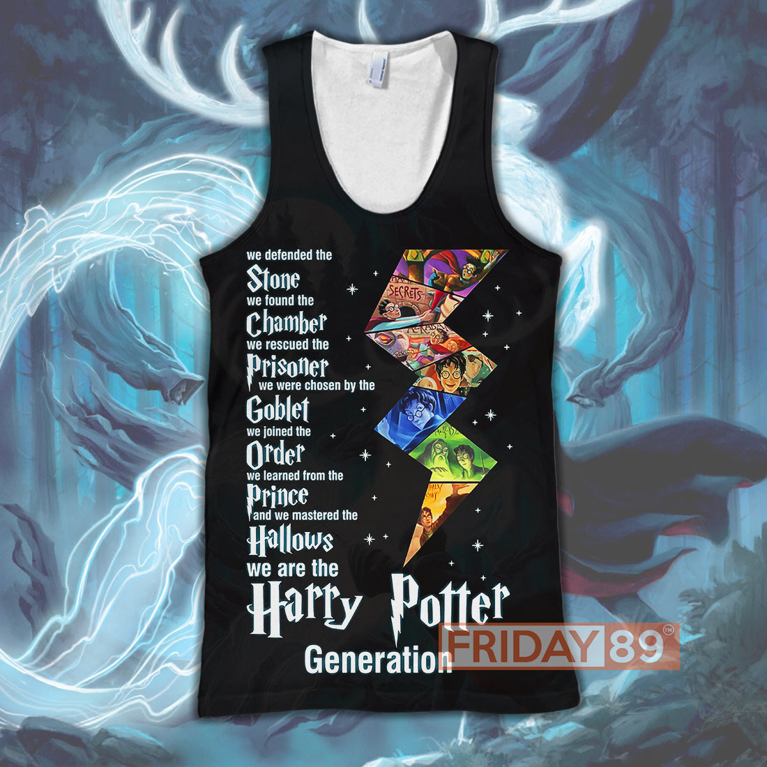 Unifinz HP T-shirt Generation We Defended The Stone 3D Print T-shirt High Quality HP Hoodie Sweater Tank 2024