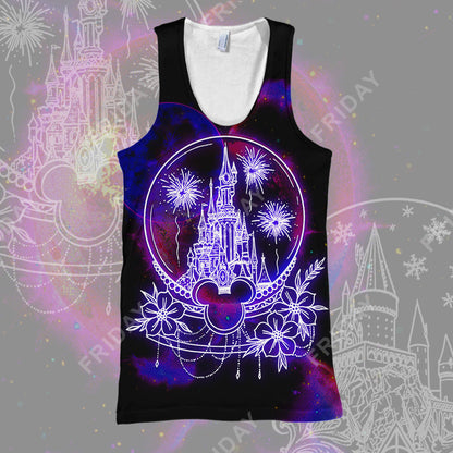 Unifinz DN HP T-shirt DN and HP Castle In Glass Sphere 3D Print T-shirt Amazing High Quality  DN HP Hoodie Sweater Tank  2024