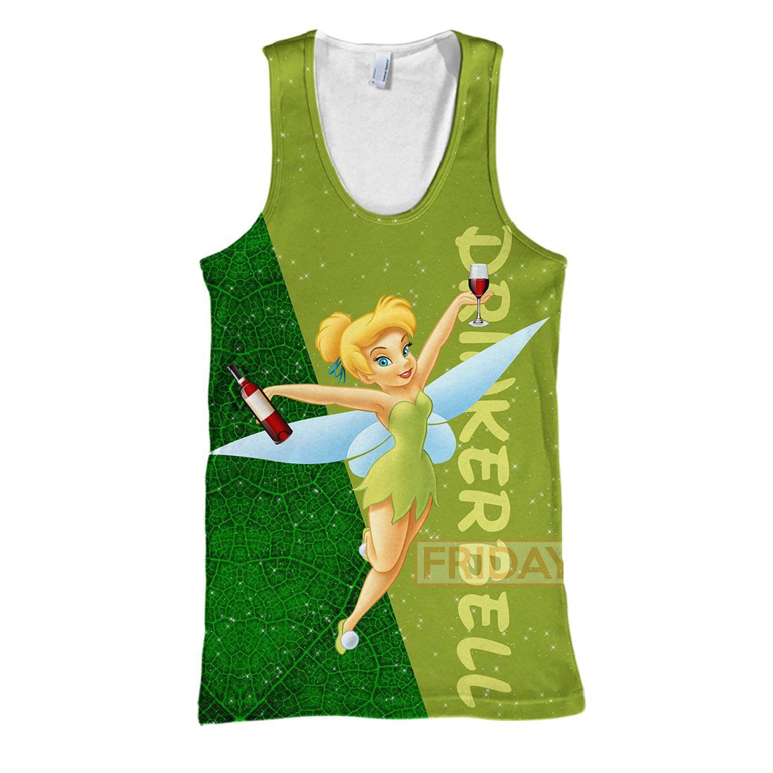 Unifinz DN T-shirt Drinkerbell Green Frost Fairy TinkerBell 3D Print T-shirt Funny DN TinkerBell Hoodie Sweater Tank 2026