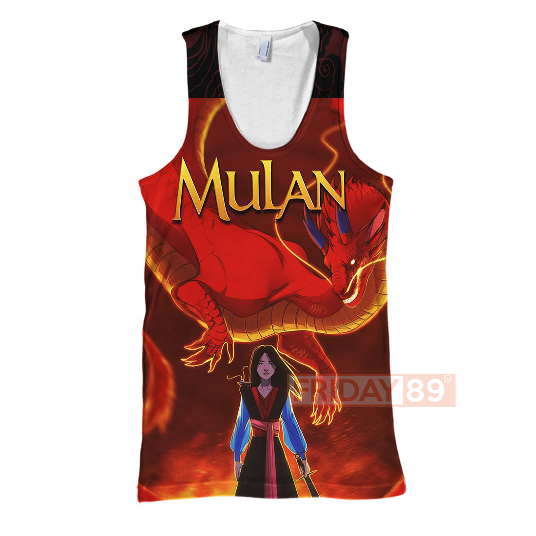 Unifinz DN T-shirt Princess Mulan Dragon Cartoon 3D T-shirt Amazing DN Mulan Hoodie Sweater Tank 2024