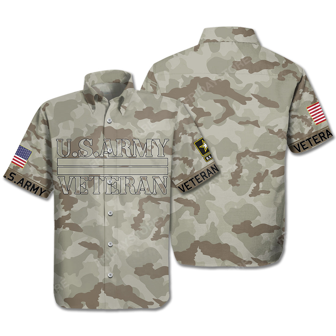 Unifinz Veteran Hawaiian Shirt US Army Uniform Aloha Shirt Veteran Aloha Shirt Military Hawaii Shirt 2023