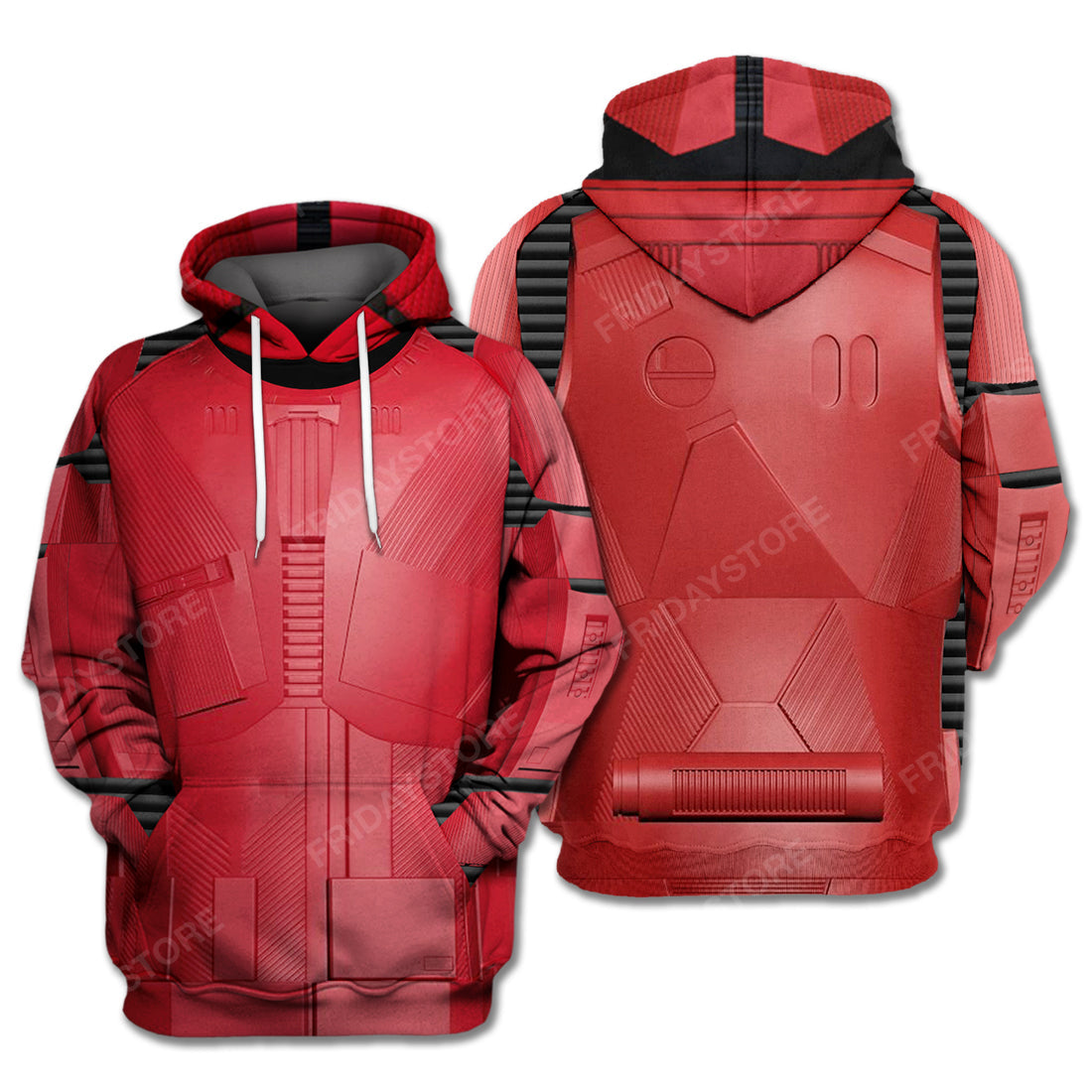 SW T-shirt SW Sith Trooper Costume 3d Red T-shirt Hoodie Adult Full Print