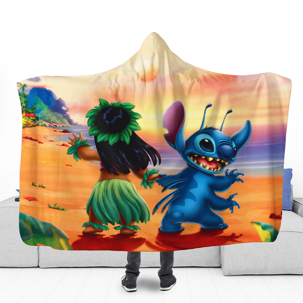 Unifinz L&S DN Blanket L&S Sunset Beach Hooded Blanket Amazing DN Blanket 2022