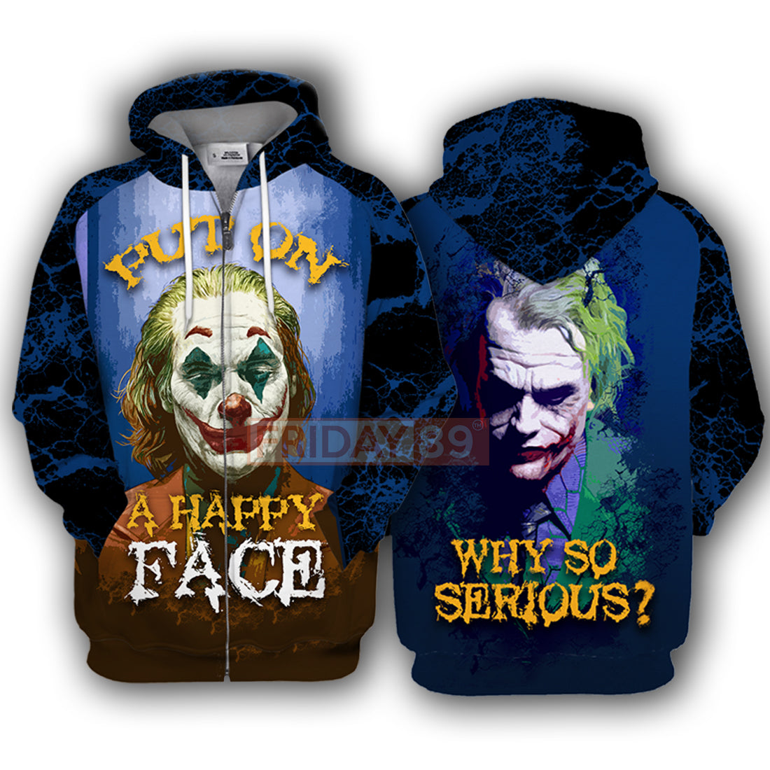 Unifinz DC Joker T-shirt A Happy Face - Why So Serious T-shirt Cool DC Joker Hoodie Sweater Tank 2023