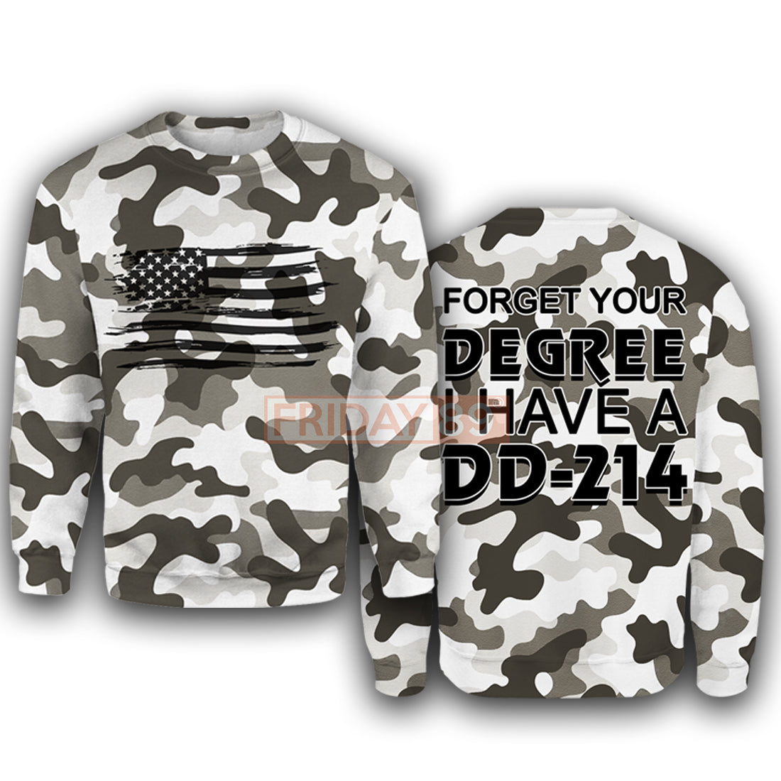 Unifinz Veteran Hoodie Forget Your Degree I Have a DD-214 T-shirt Veteran Shirt Sweater Tank 2024