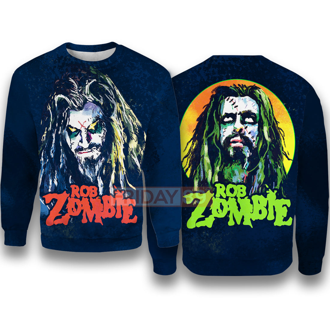 Unifinz Zombie T-shirt 3D Print Rob Zombie T-shirt Cool High Quality Zombie Hoodie Sweater Tank 2024