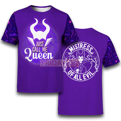 Unifinz Maleficent T-shirt Just Call Me Queen T-shirt DN Maleficent Hoodie Sweater Tank 2025