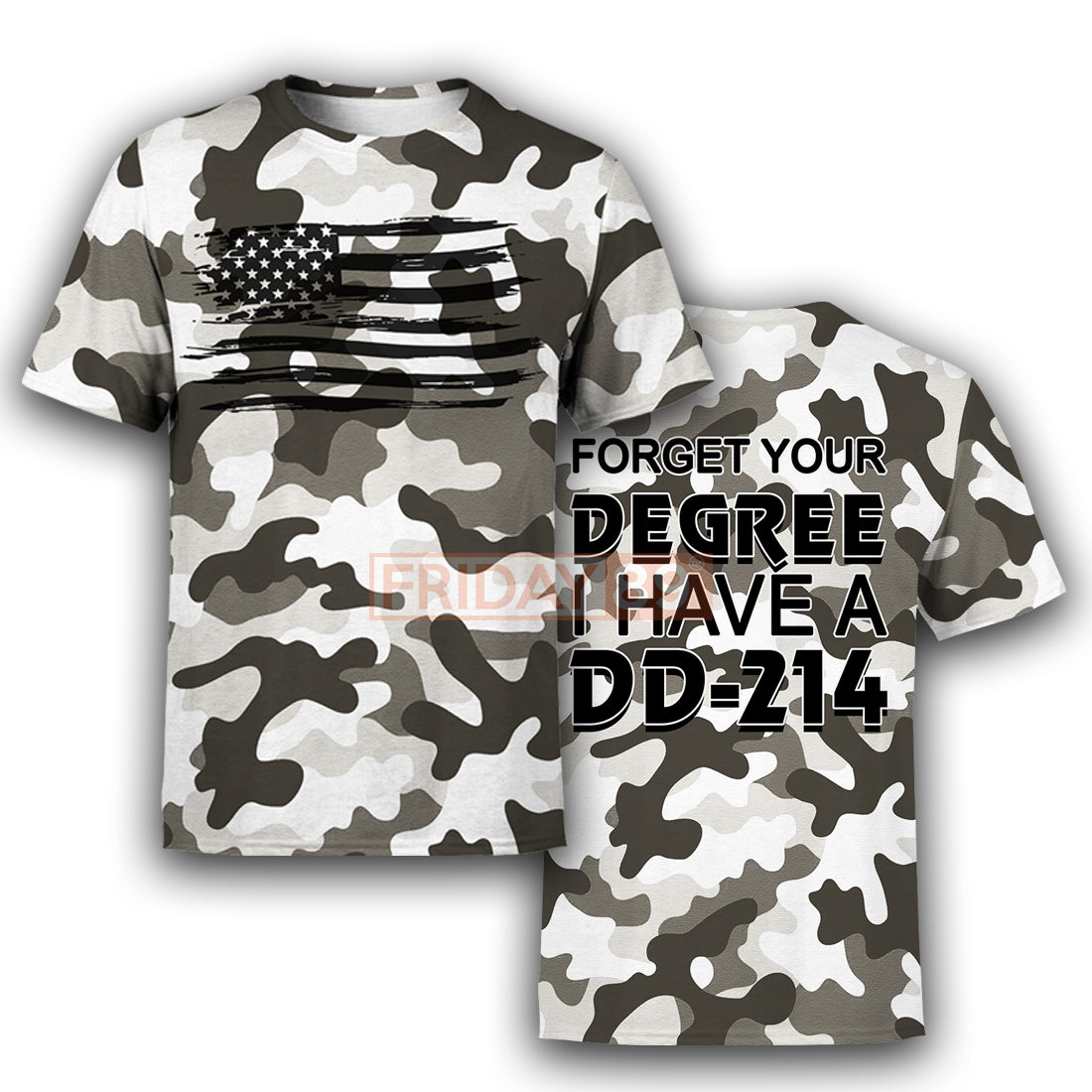 Unifinz Veteran Hoodie Forget Your Degree I Have a DD-214 T-shirt Veteran Shirt Sweater Tank 2025