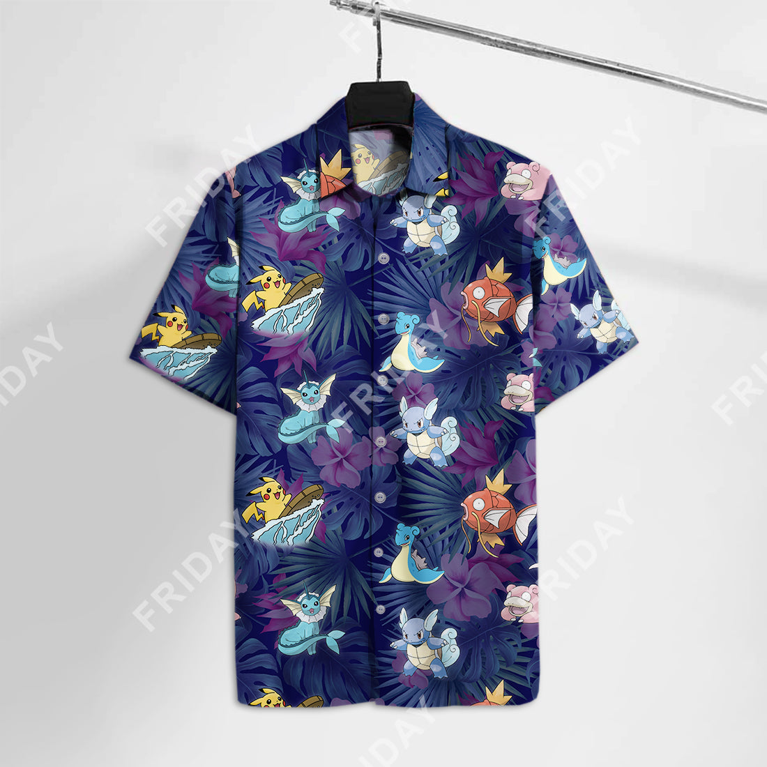 Unifinz Pokemon Hawaiian T-shirt Pokemon Pika Magikarp Hawaii Shirt Pokemon Aloha Shirts 2022