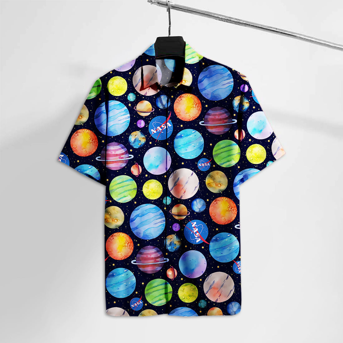 Unifinz NASA Hawaiian Shirt NS Solar System Planets Hawaii Tshirt Cool Amazing NASA Aloha Shirt 2022