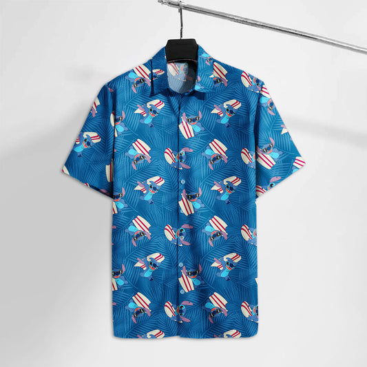 Unifinz DN Hawaiian Shirt Stitch Surfing Hawaii Tshirt Amazing DN Stitch Aloha Shirt 2022