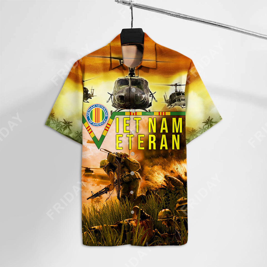 Vietnam Veteran Hawaiian Shirt Vietnam War Veteran In America Aloha Shirt Veteran Hawaii Shirt