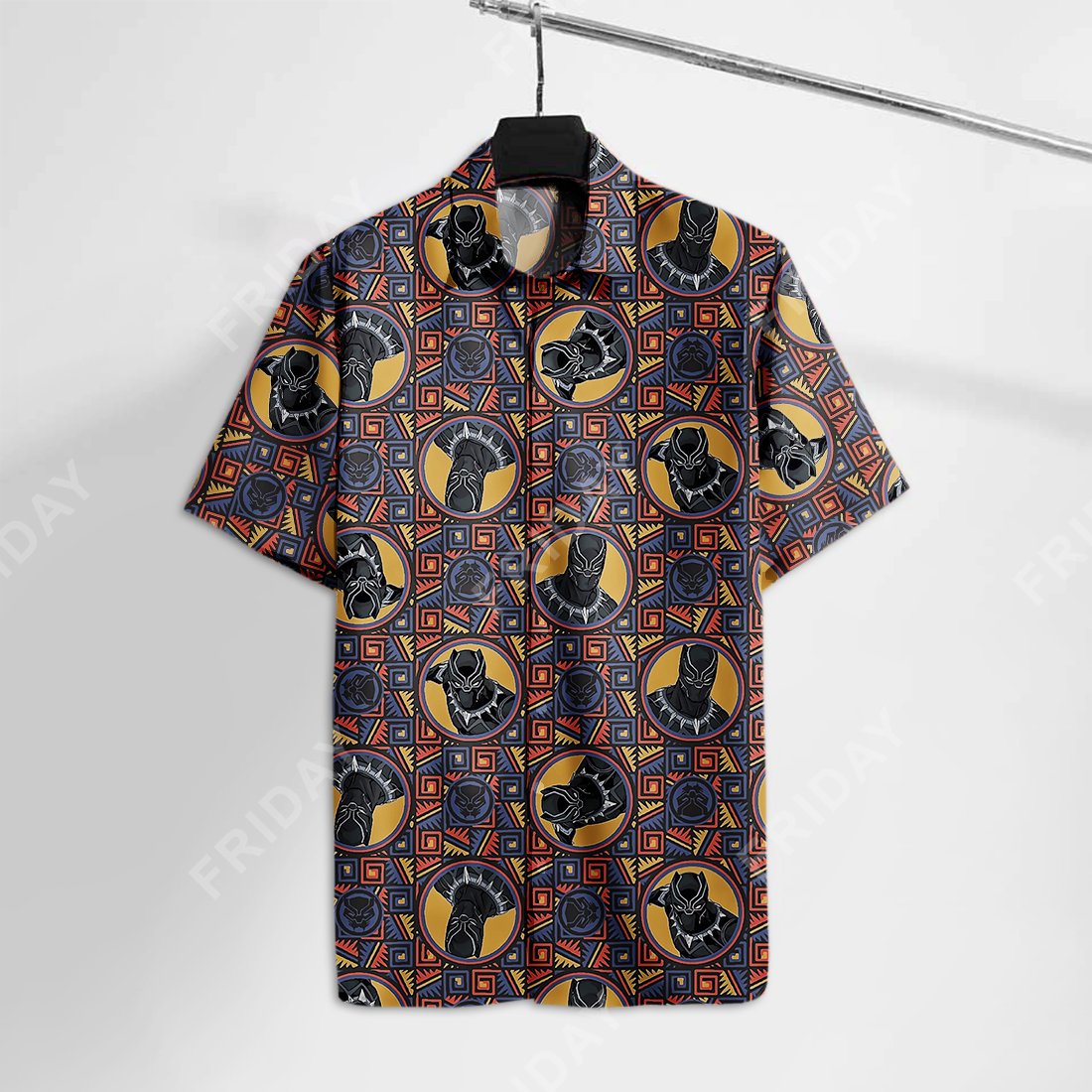 MV B Panther Head Tribal Pattern Hawaii Tshirt