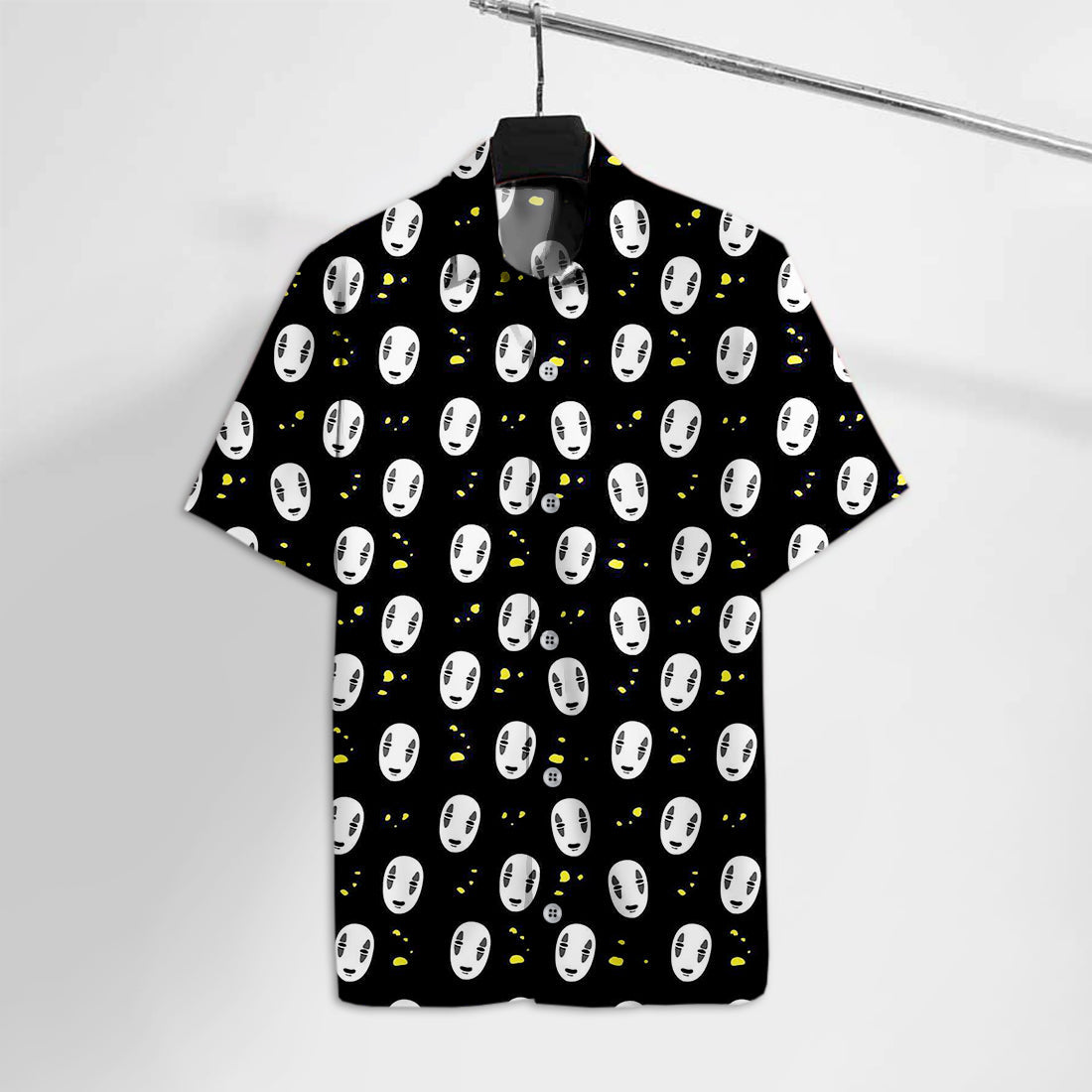 Unifinz GB Hawaiian Shirt No Face With Gold Pattern Hawaii Tshirt Amazing GB No Face Aloha Shirt 2022