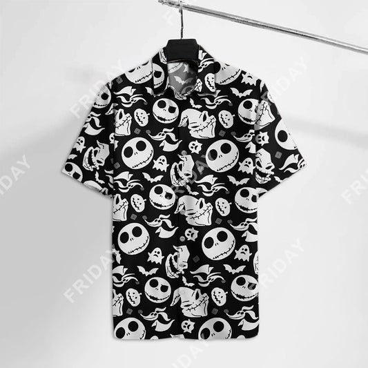 Unifinz TNBC Hawaiian Shirt Emoji Nightmare Characters Halloween Hawaii Tshirt Amazing Cool DN TNBC Aloha Shirt 2022